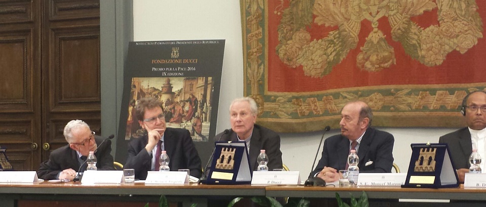 Ducci Foundation Peace Prize 2016 was awarded to Mons. Michael L. Fitzgerald, MAfr