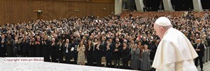 On the morning of 25 February 2023, the Holy Father received in audience rectors, professors, students and staff of all the Roman Pontifical Universities, Faculties and Pontifical Institutes