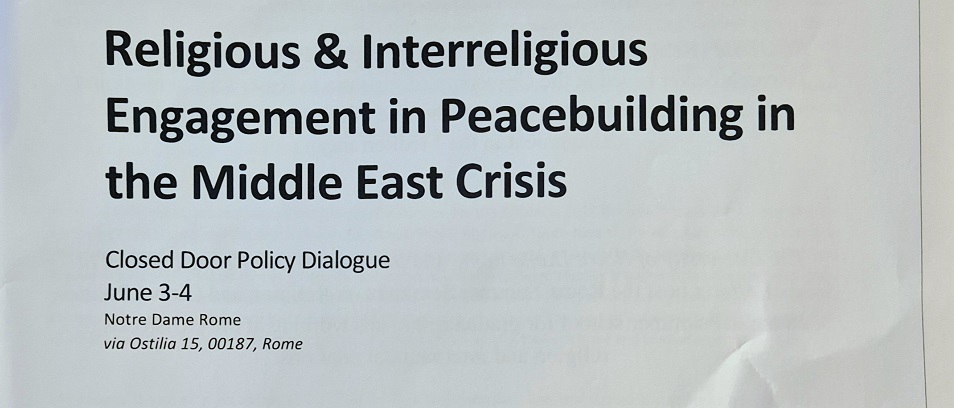 Il 3-4 giugno 2024, il professor Diego Sarrió Cucarella, preside del PISAI, ha partecipato al Closed Door Policy Dialogue