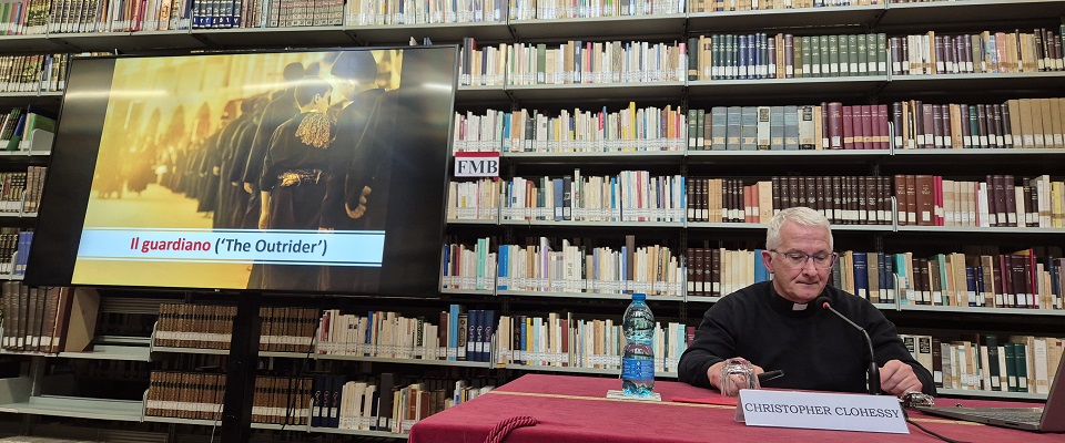 Giovedì 20 marzo 2025 presso la biblioteca Maurice Borrmans del PISAI si è tenuta la presentazione dell’ultimo libro pubblicato dal prof. Christopher Clohessy, dal titolo 'The Outrider'